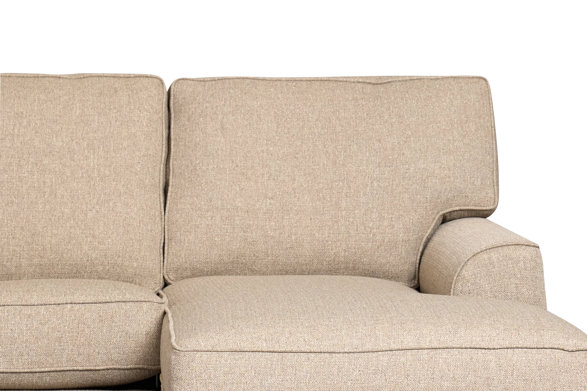 Sinclair Brown Fabric Right Chaise Memory Foam Sleeper Sectional