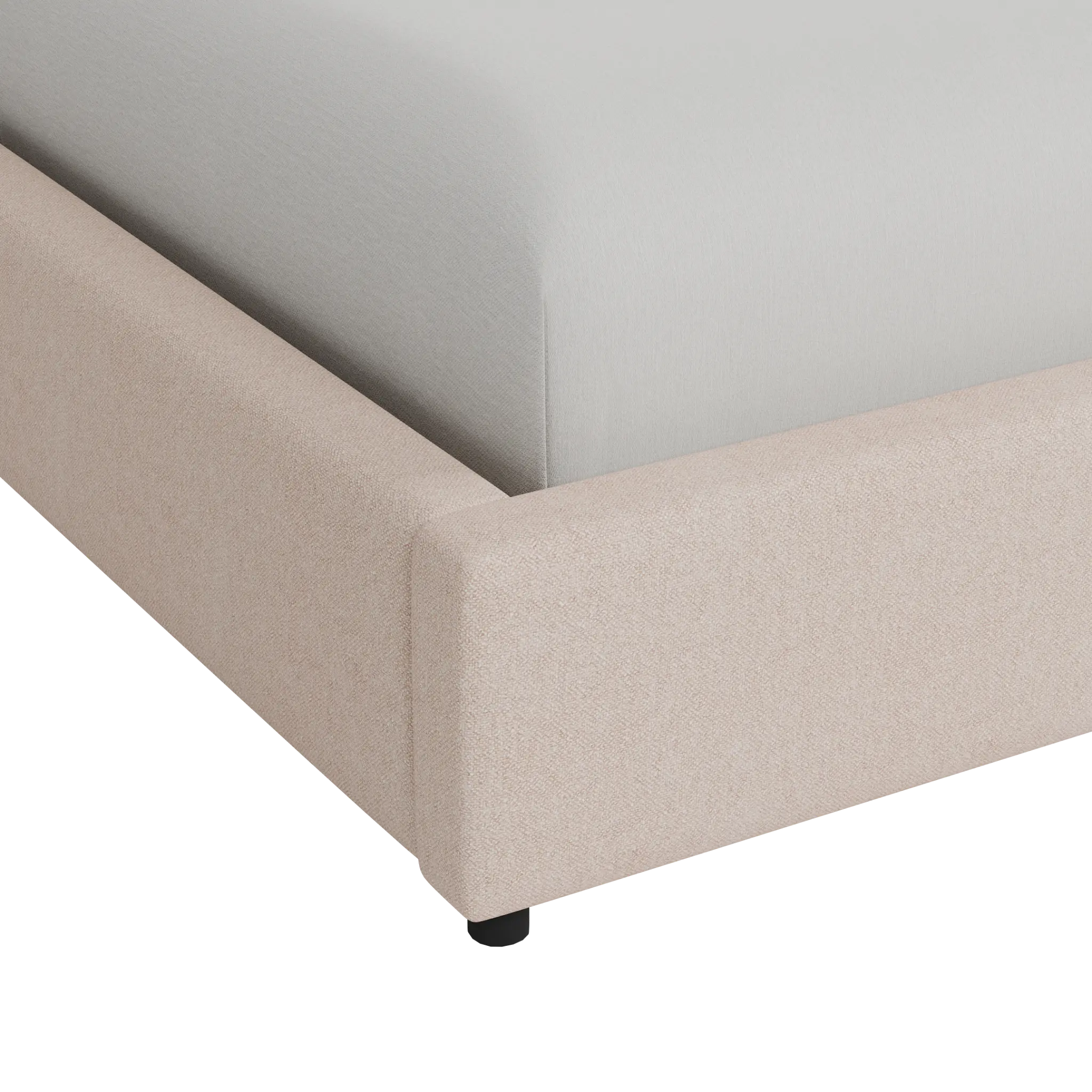 Grayton Natural Beauty Light Blue 44" Upholstered Platform Bed Grayton Natural Beauty Light Blue 44" Upholstered Platform Bed