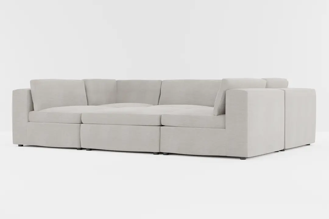 Destin Maguire Pewter Fabric 6-piece Pit Sectional Destin Maguire Pewter Fabric 6-piece Pit Sectional