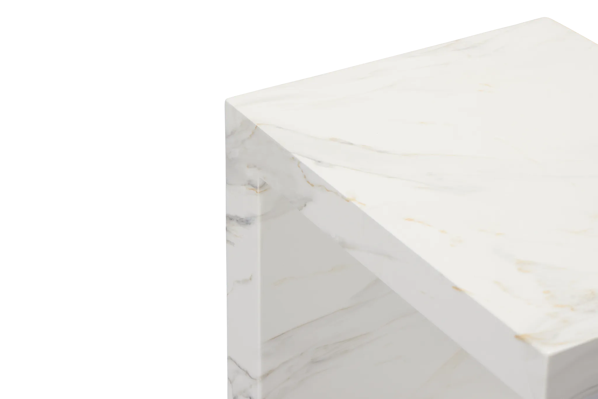 Merrick White C-side Table