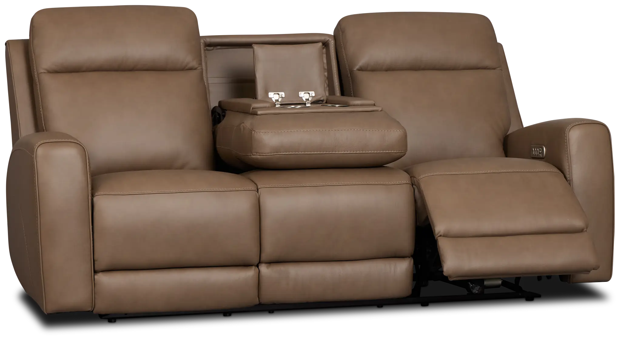 Belmont Dark Brown Lthr/vinyl Power Reclining Sofa Belmont Dark Brown Lthr/vinyl Power Reclining Sofa