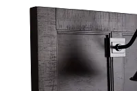 Heron Cove Dark Tone Panel Headboard With Lights