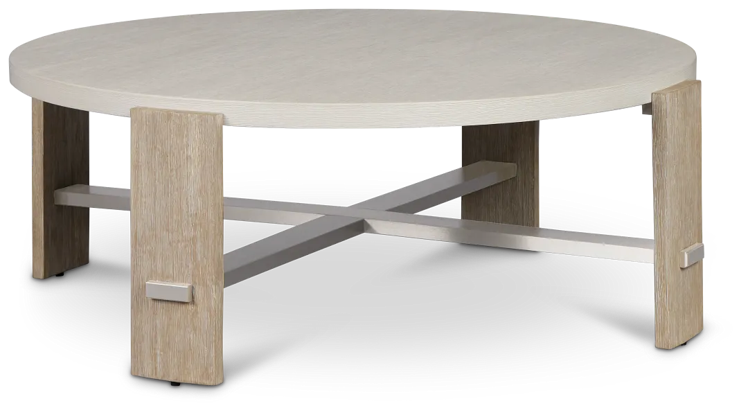 Miramar Ivory Round Cocktail Table