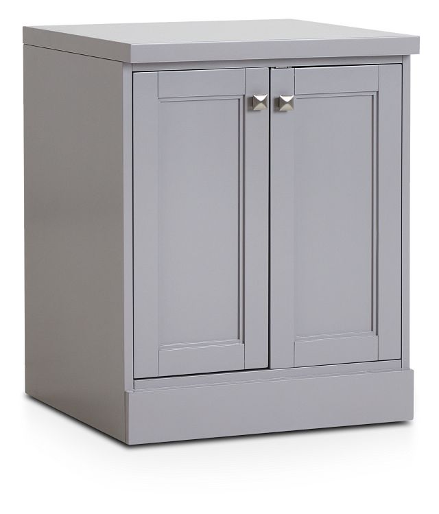 Newport Gray Door Cabinet (2)