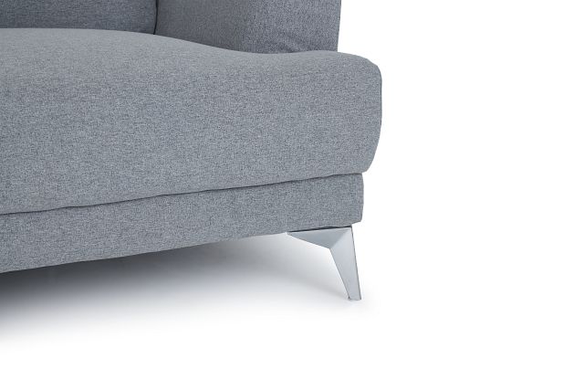 Hayden Light Gray Fabric Sofa, Living Room - Sofas