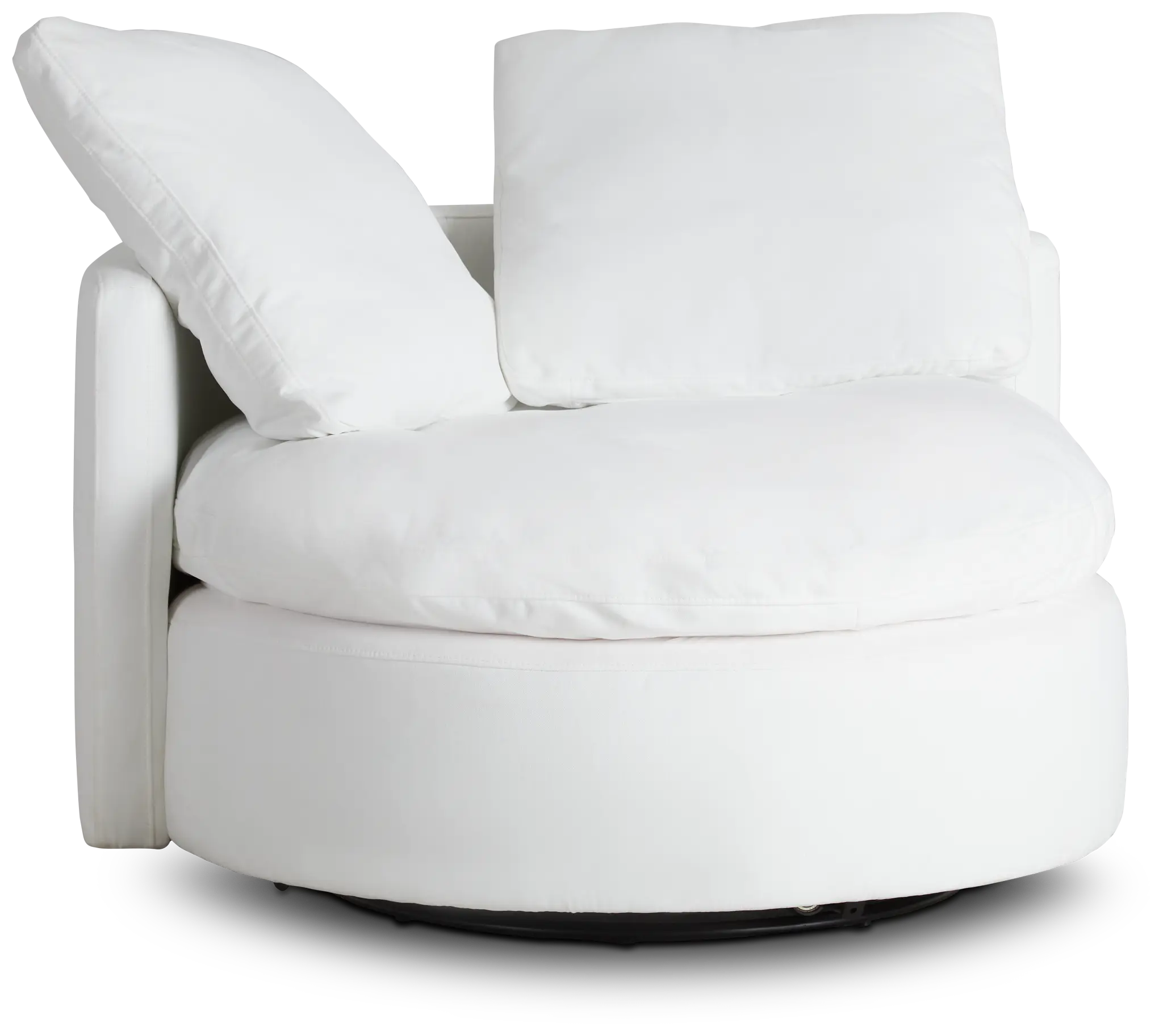 Orbit White Micro Swivel Accent Chair Orbit White Micro Swivel Accent Chair