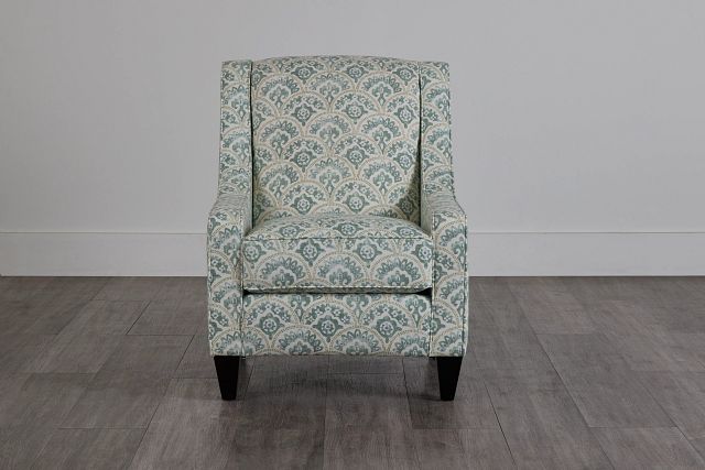Tomini Green Fabric Accent Chair