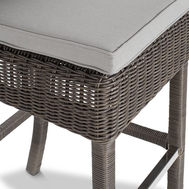 Canyon Gray Woven 30" Barstool