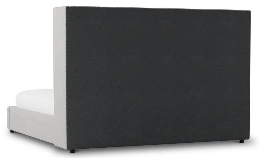 Captiva Maguire Gray 60" Upholstered Shelter Bed