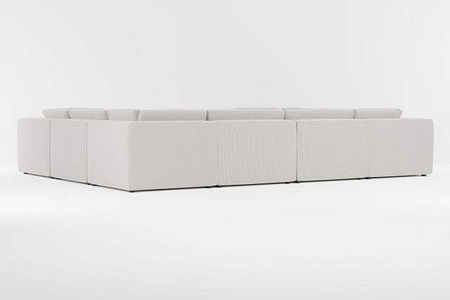 Destin Lucy Light Beige Fabric 8-piece Modular Sectional