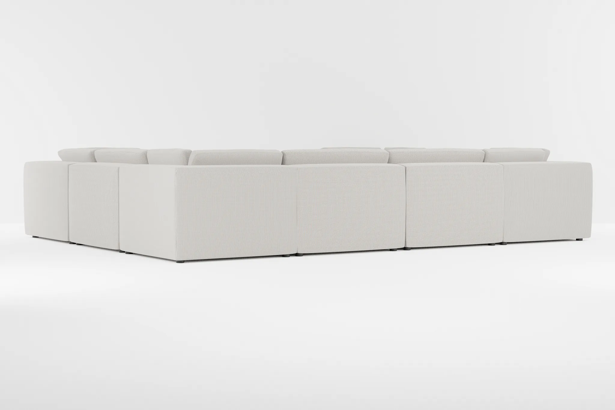 Destin Lucy Light Beige Fabric 8-piece Modular Sectional