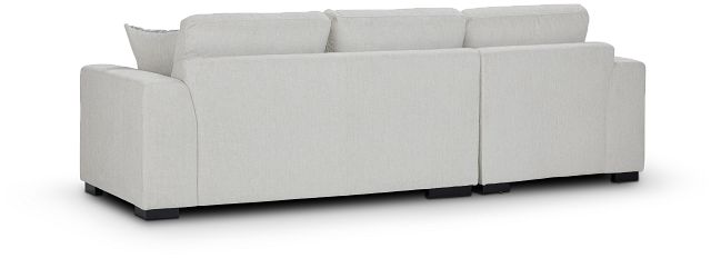 Blakely White Fabric Left Chaise Storage Sectional