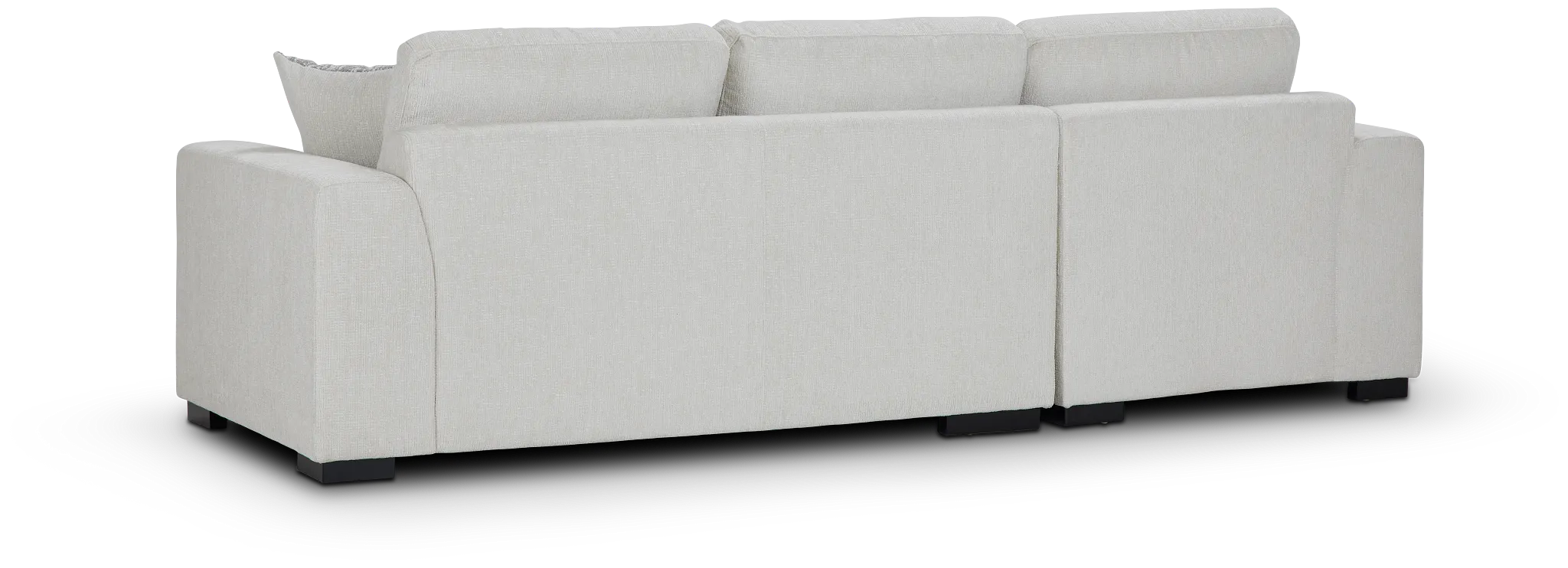 Blakely White Fabric Left Chaise Storage Sectional