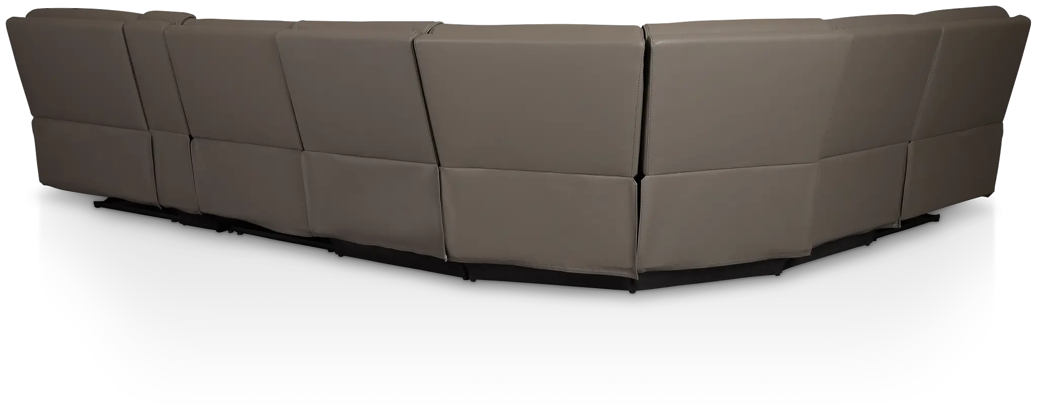 Rhett Gray Micro Large Two-arm Manually Reclining Sectional Rhett Gray Micro Large Two-arm Manually Reclining Sectional