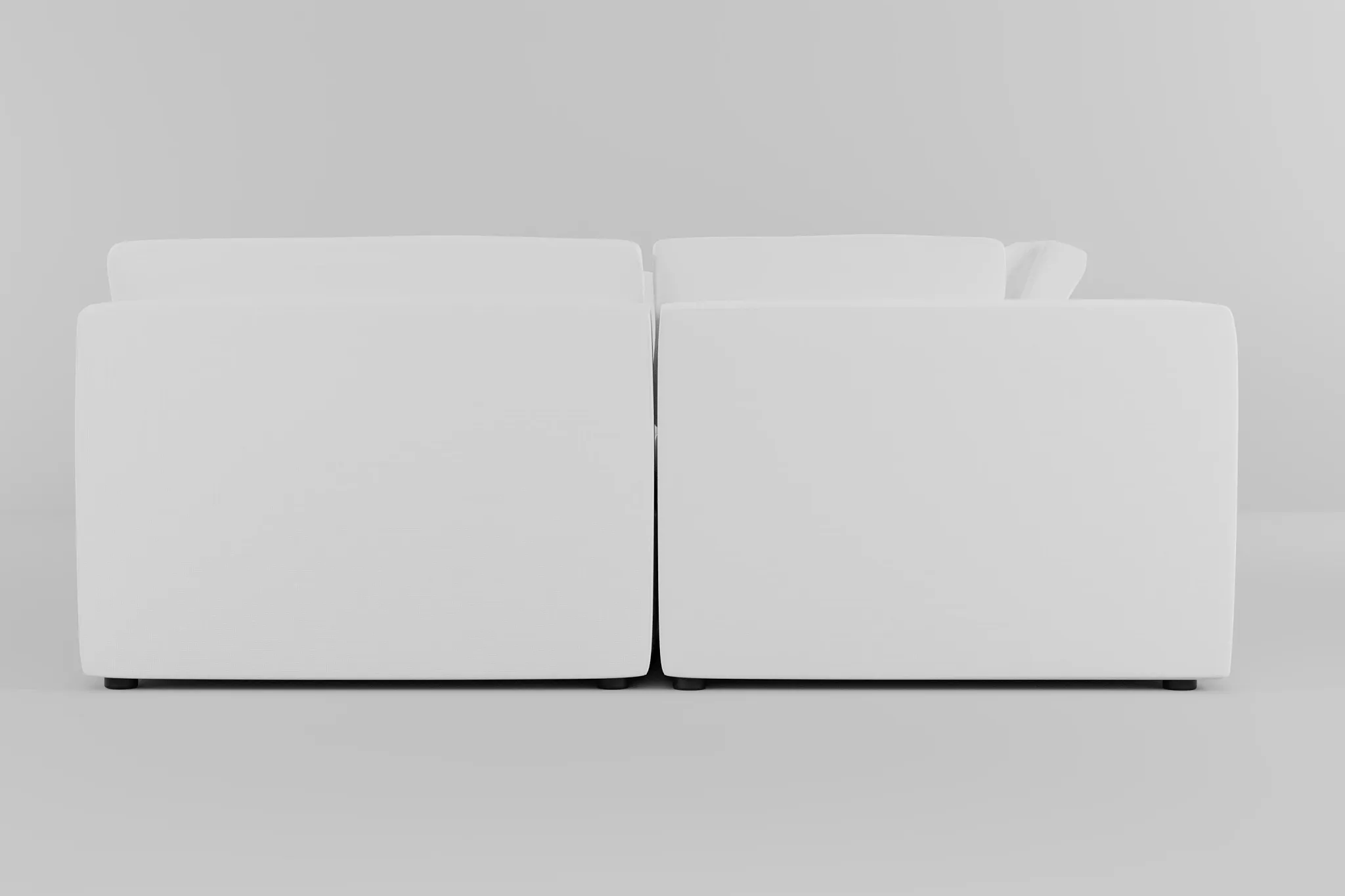 Destin Suave White Fabric 8-piece Pit Sectional