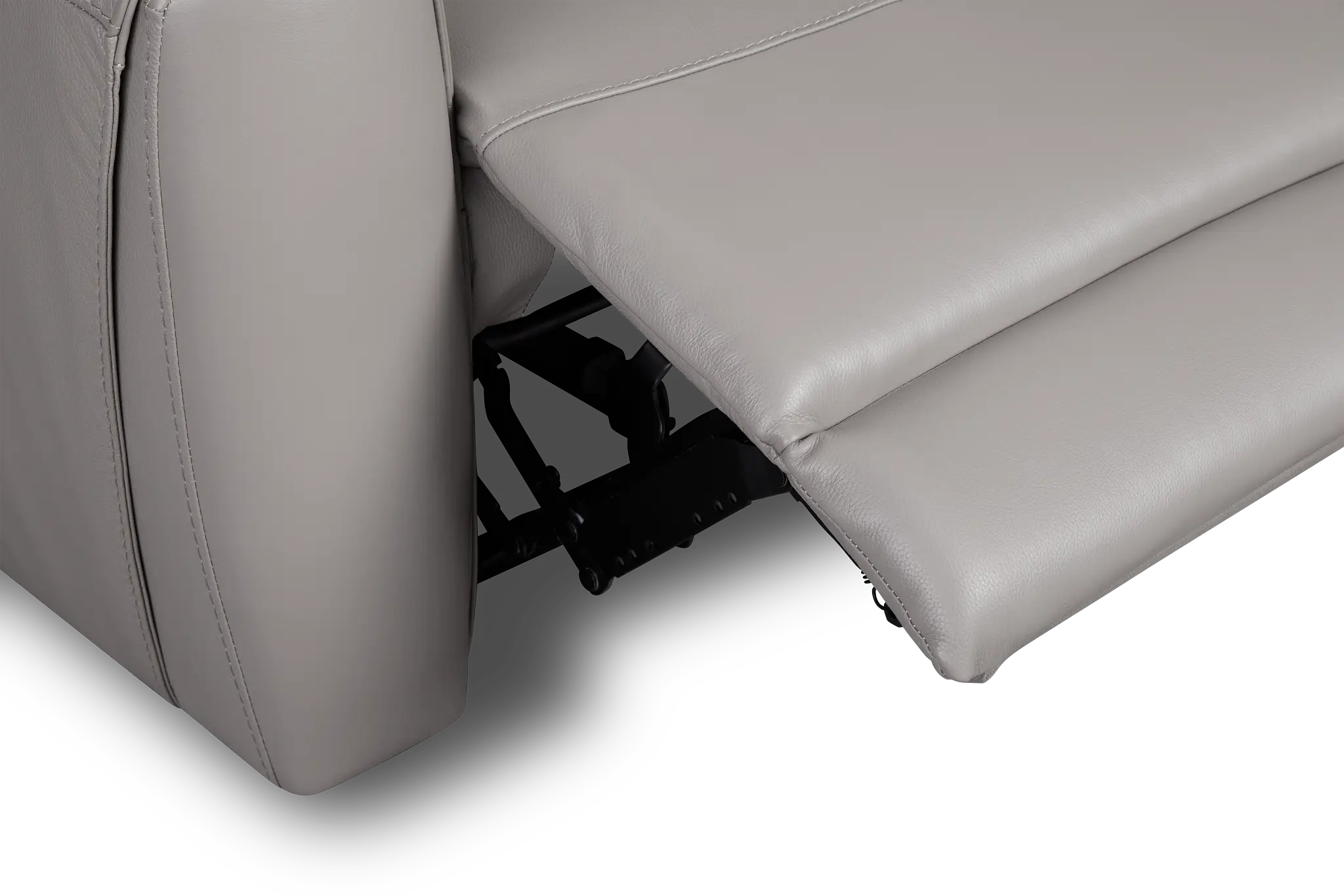 Walker Light Gray Lthr/vinyl Power Recliner With Power Headrest Walker Light Gray Lthr/vinyl Power Recliner With Power Headrest