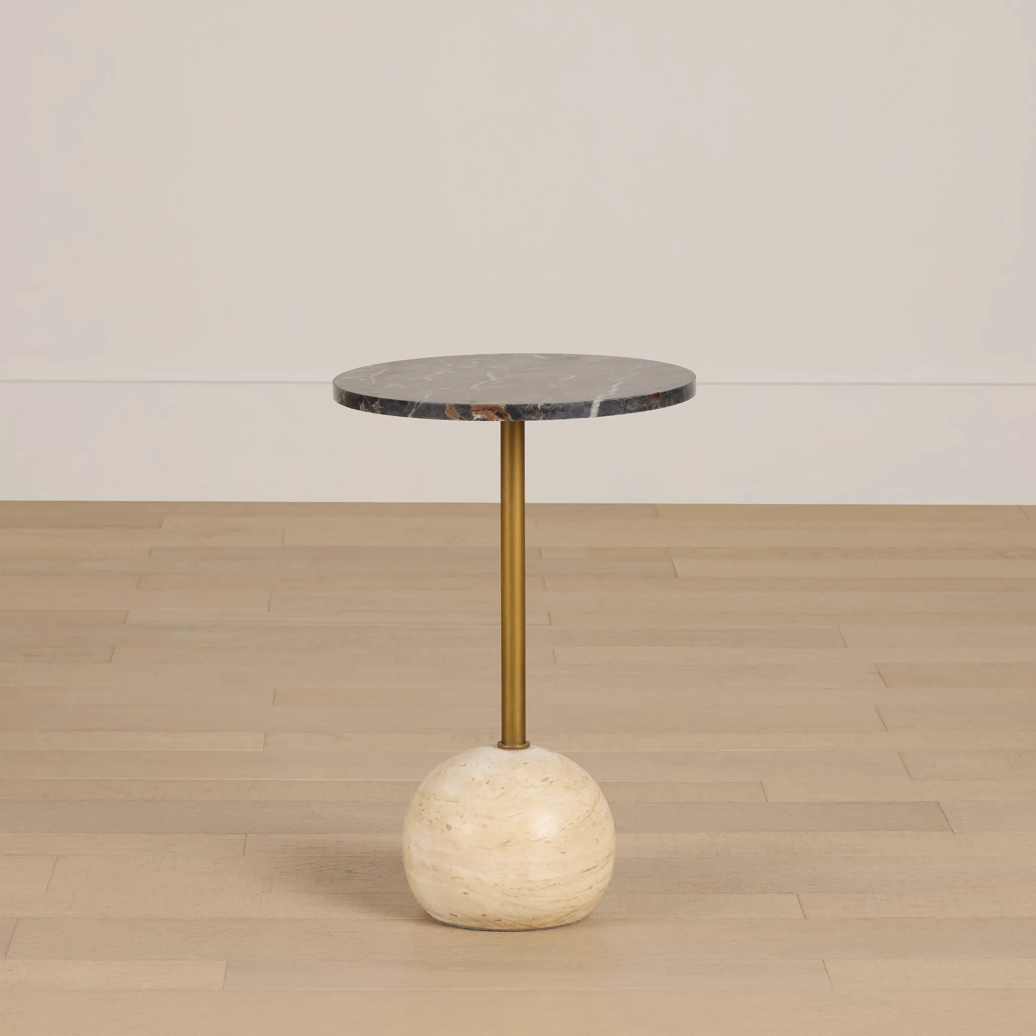 Dolli Beige Round End Table