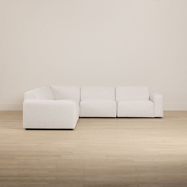 Baylor Light Beige Fabric 5-piece Modular Sectional