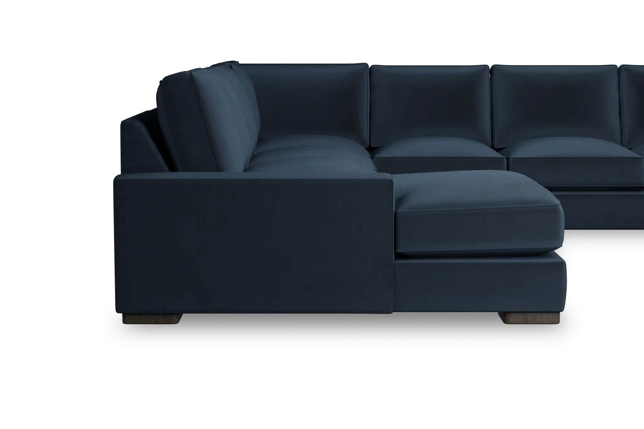 Edgewater Joya Dark Blue Large Left Chaise Sectional Edgewater Joya Dark Blue Large Left Chaise Sectional