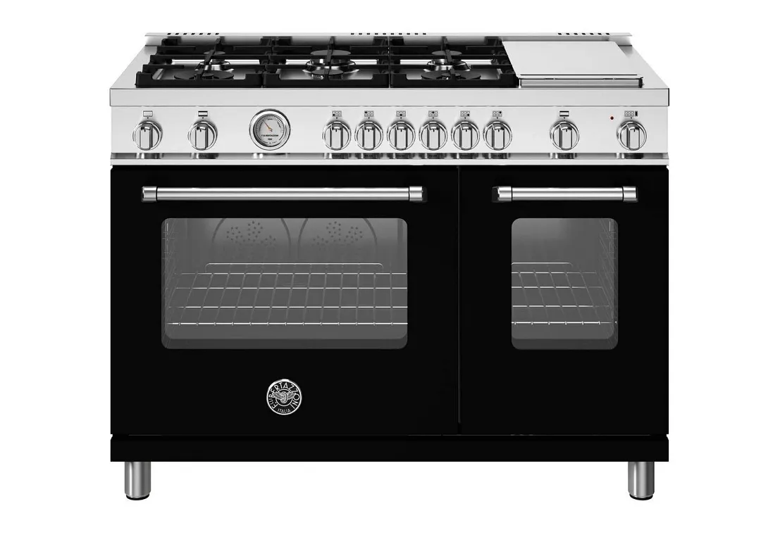 Bertazzoni 486 Series Black 48" Gas Range