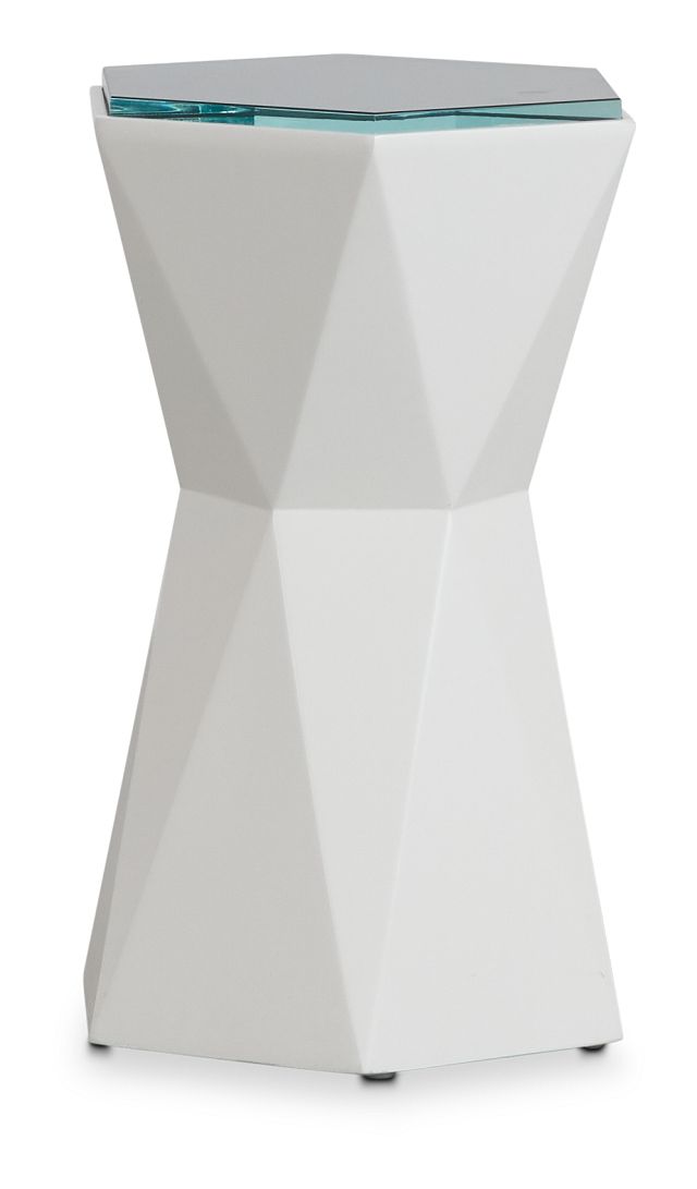 Martini White End Table