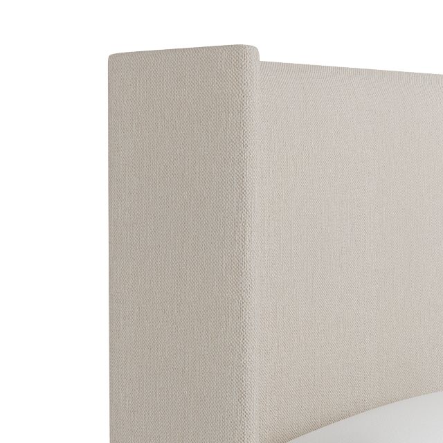 Captiva Revenue Beige 60" Upholstered Shelter Bed