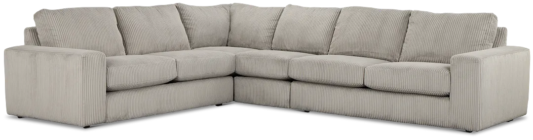 Charlie Gray Fabric Medium Two-arm Sectional