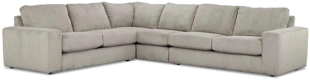 Charlie Gray Fabric Medium Two-arm Sectional Charlie Gray Fabric Medium Two-arm Sectional
