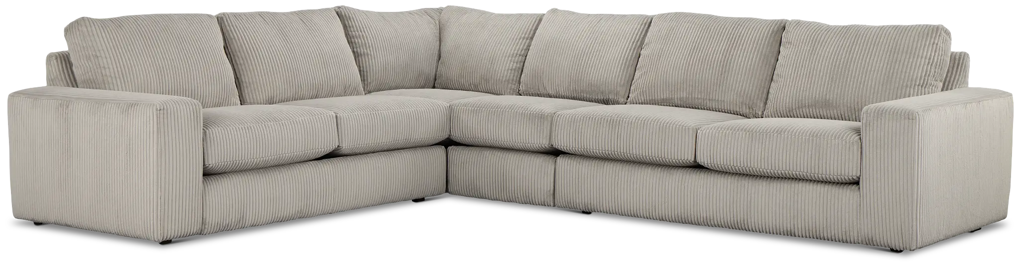 Charlie Gray Fabric Medium Two-arm Sectional Charlie Gray Fabric Medium Two-arm Sectional