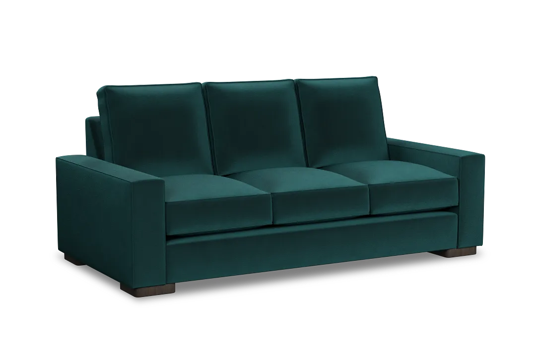 Edgewater Joya Teal 84" Sofa W/ 3 Cushions