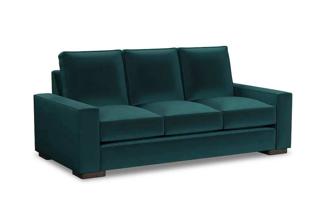 Edgewater Joya Teal 84" Sofa W/ 3 Cushions Edgewater Joya Teal 84" Sofa W/ 3 Cushions