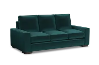 Edgewater Joya Teal 84" Sofa W/ 3 Cushions