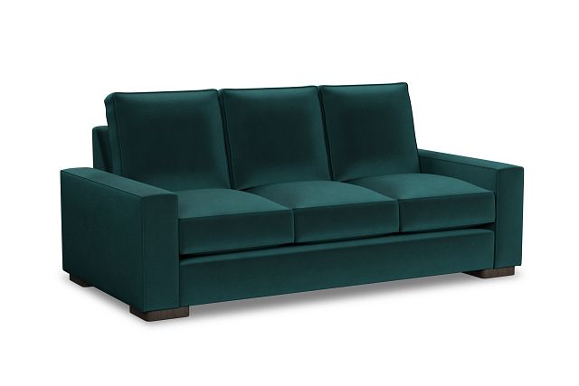 Edgewater Joya Teal 84" Sofa W/ 3 Cushions