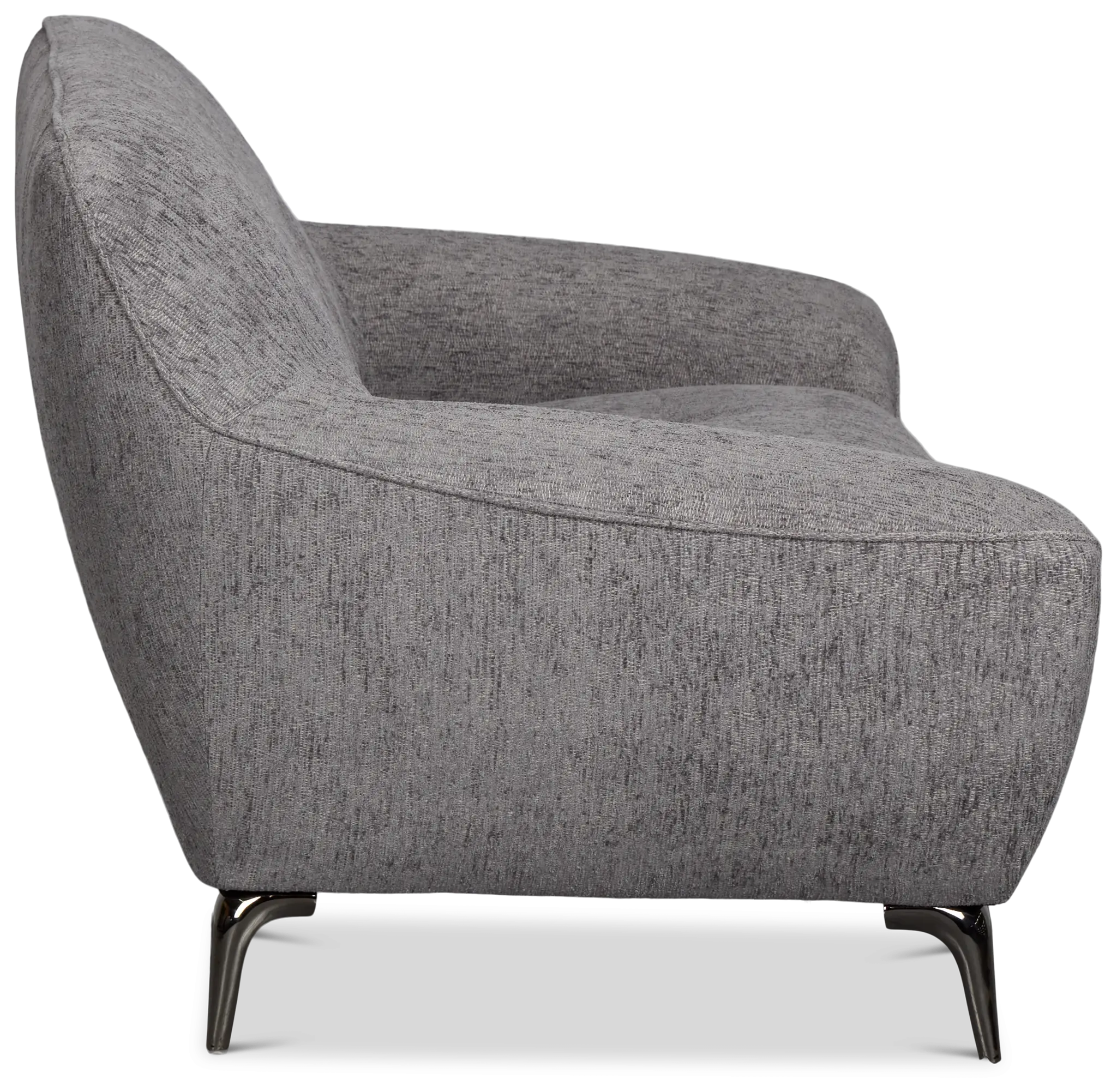 Zoey Dark Gray Fabric Loveseat Zoey Dark Gray Fabric Loveseat