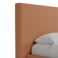 Grayton Sutton Orange 54" Upholstered Platform Bed