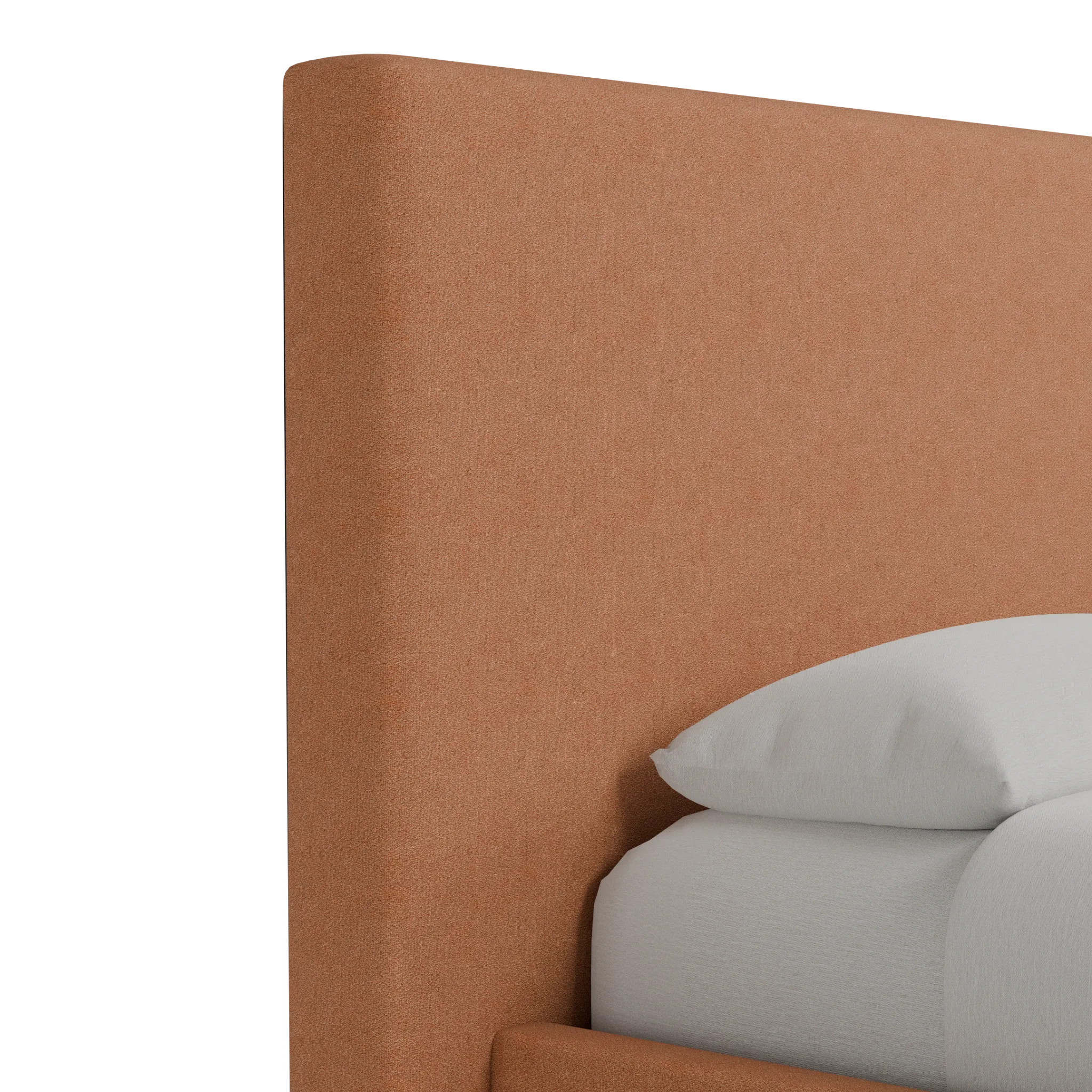 Grayton Sutton Orange 54" Upholstered Platform Bed