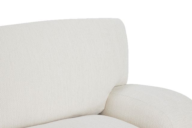 Alpha White Fabric Sofa