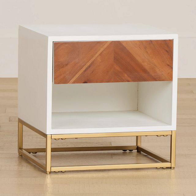 Abby Two-tone Accent Table