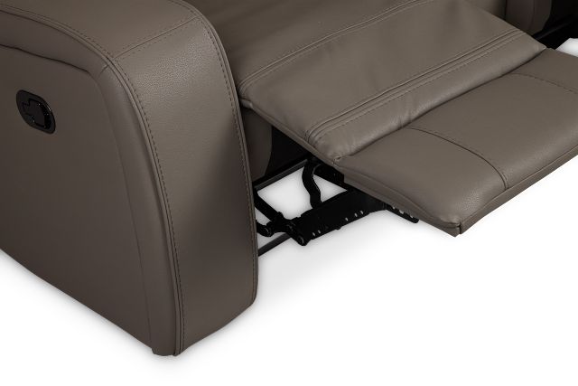 Rhett Gray Micro Reclining Console Loveseat