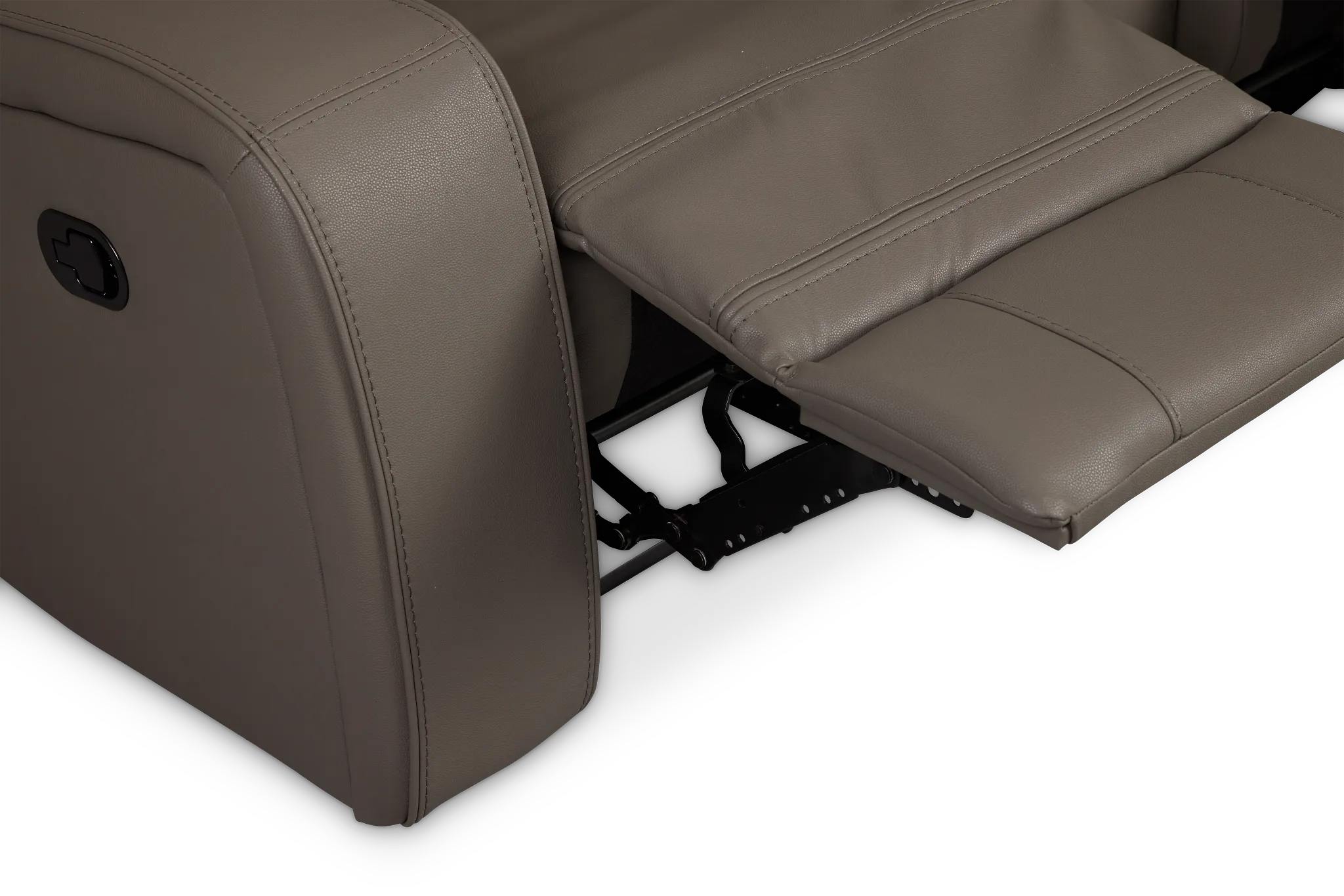 Rhett Gray Micro Reclining Console Loveseat