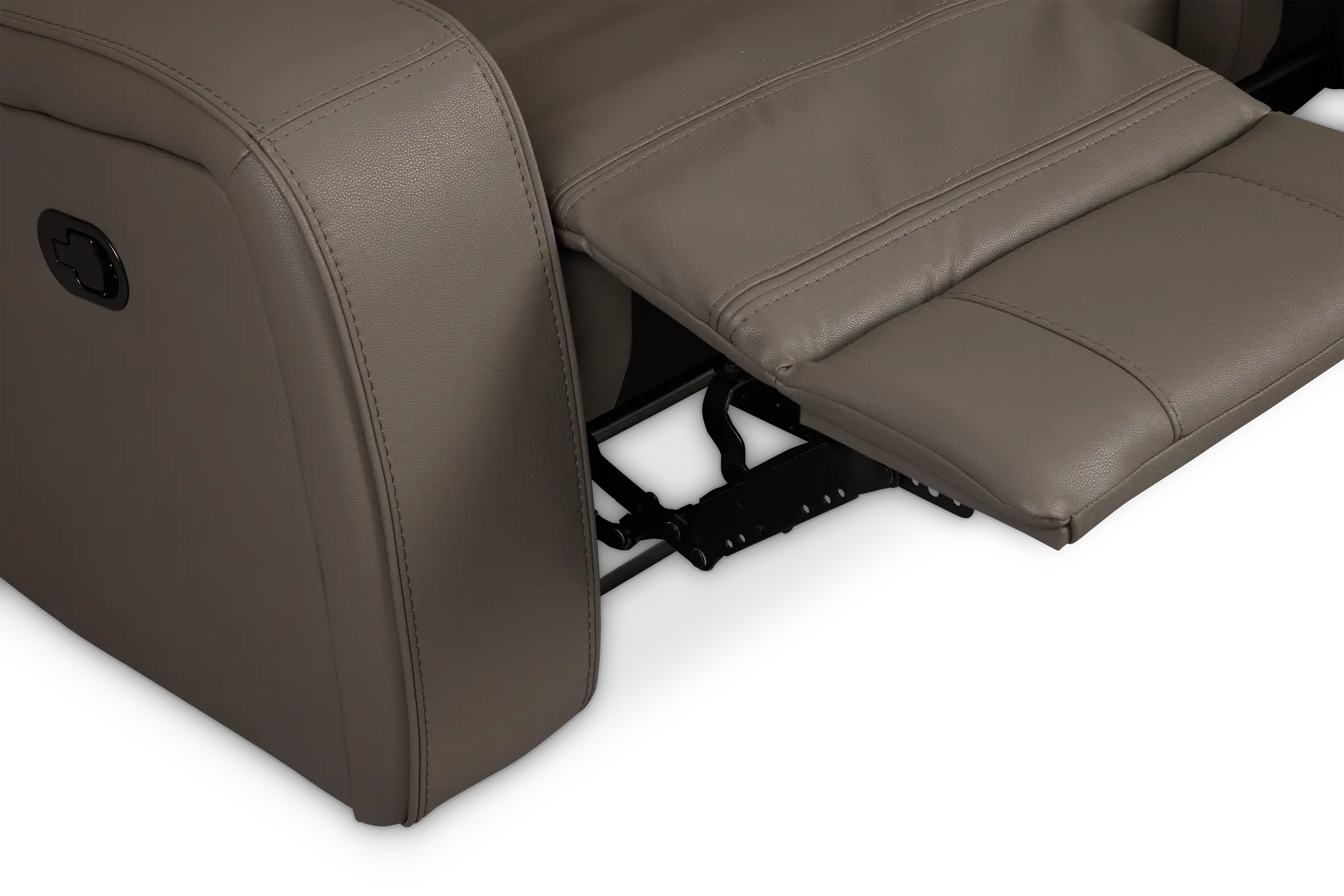 Rhett Gray Micro Reclining Console Loveseat Rhett Gray Micro Reclining Console Loveseat