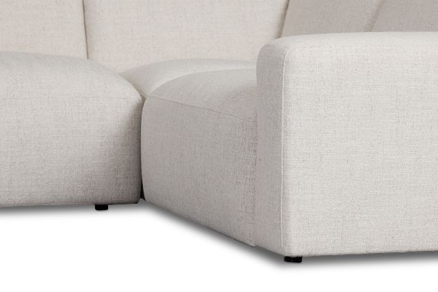 Baylor Light Beige Fabric 5-piece Modular Sectional