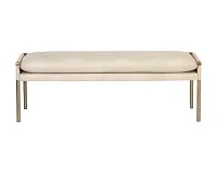 Monroe Light Beige Upholstered Bench