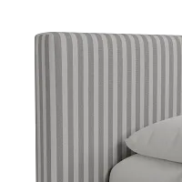Grayton Sea Lane Light Gray 44" Upholstered Platform Bed