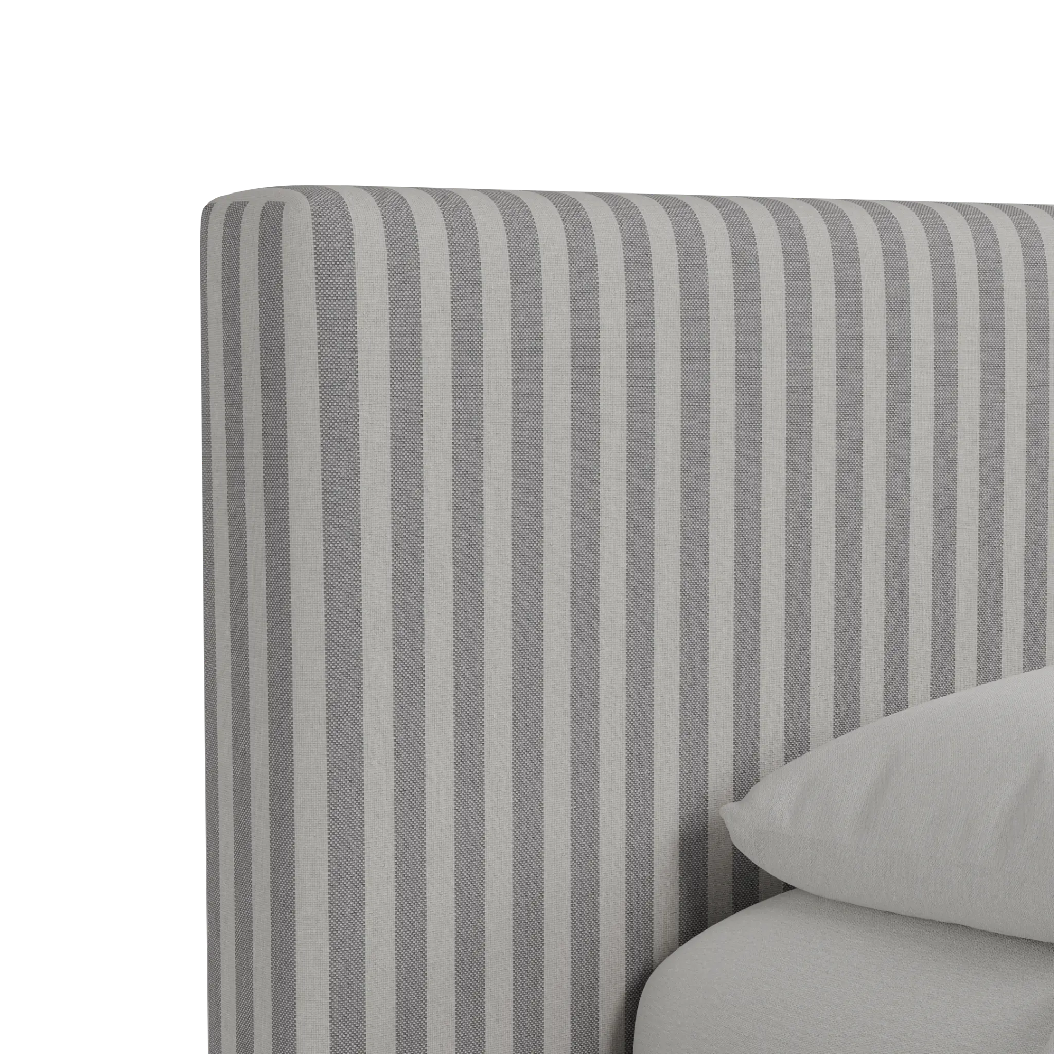 Grayton Sea Lane Light Gray 44" Upholstered Platform Bed Grayton Sea Lane Light Gray 44" Upholstered Platform Bed