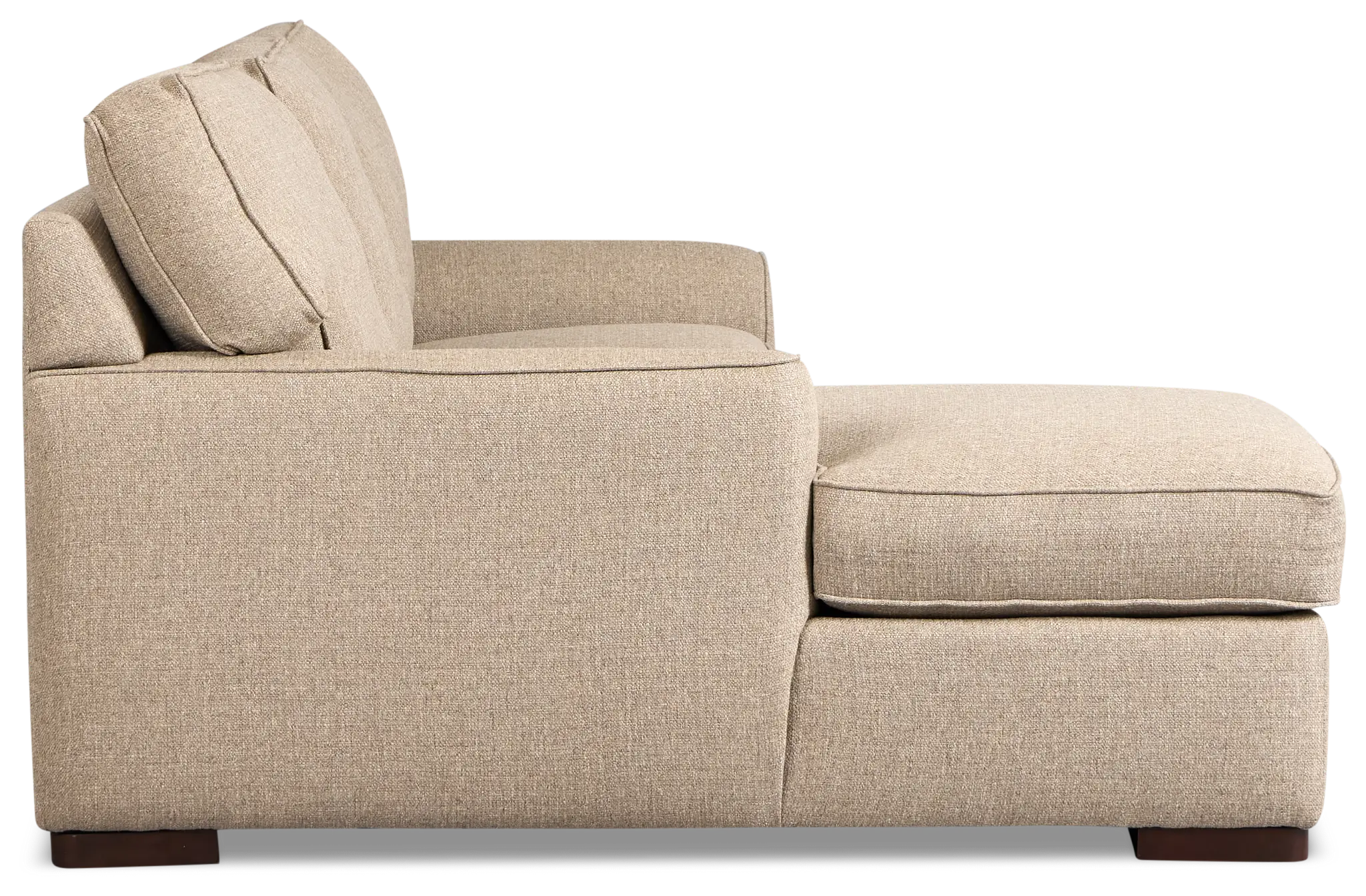 Sinclair Brown Fabric Left Chaise Sectional Sinclair Brown Fabric Left Chaise Sectional