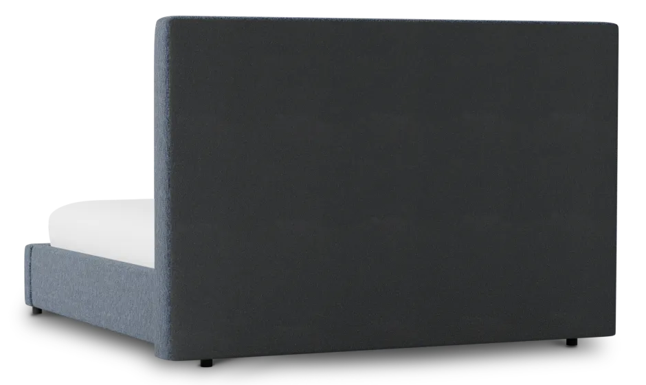 Grayton Maguire Blue 54" Upholstered Platform Bed