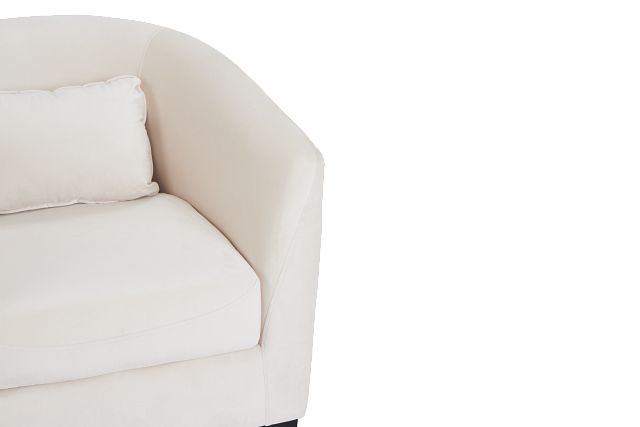 Stanton Light Beige Velvet Accent Chair