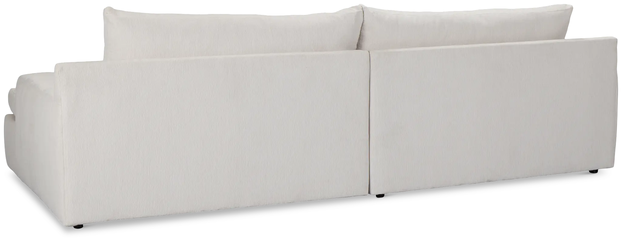 Stella Ivory Fabric Small Right Chaise Sectional Stella Ivory Fabric Small Right Chaise Sectional