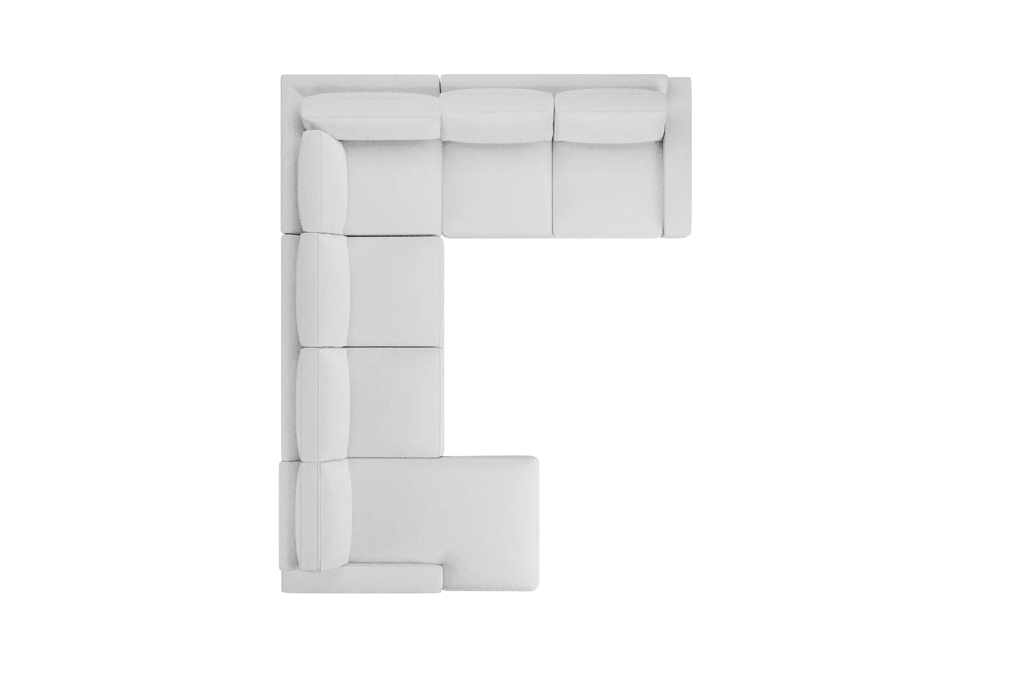 Edgewater Peyton White Medium Left Chaise Sectional Edgewater Peyton White Medium Left Chaise Sectional